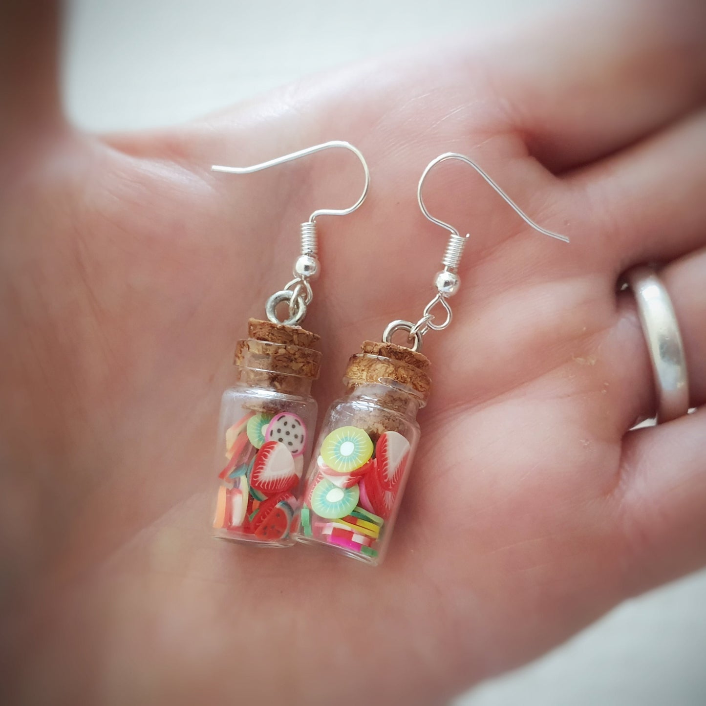 Candy Jar Earrings - Silver