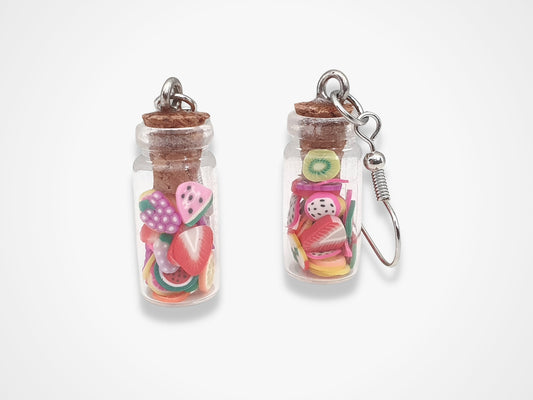 Candy Jar Earrings - Silver