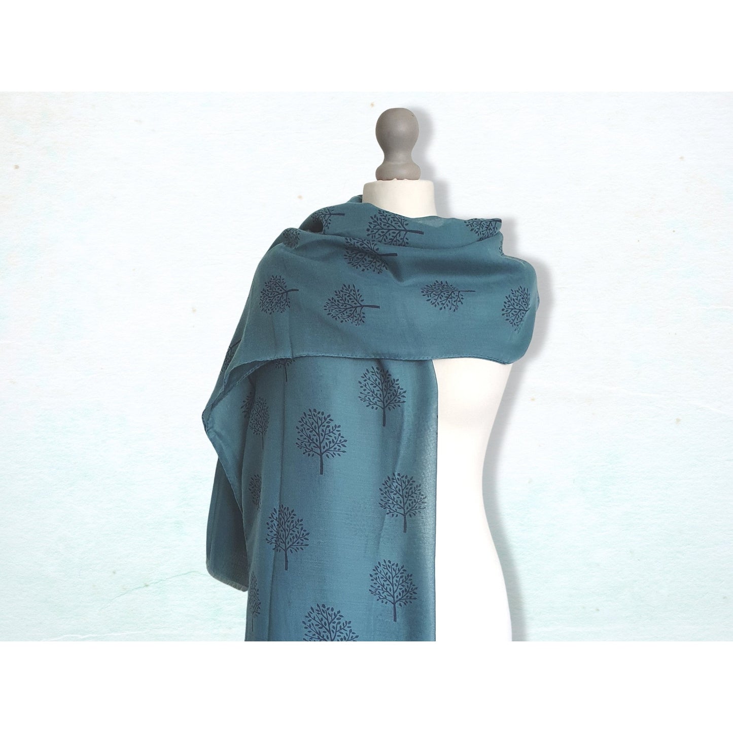 Mulberry Tree Scarf - Teal