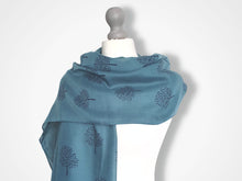 Load image into Gallery viewer, Mulberry Tree Scarf - Teal
