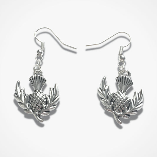 Thistle Earrings - Silver