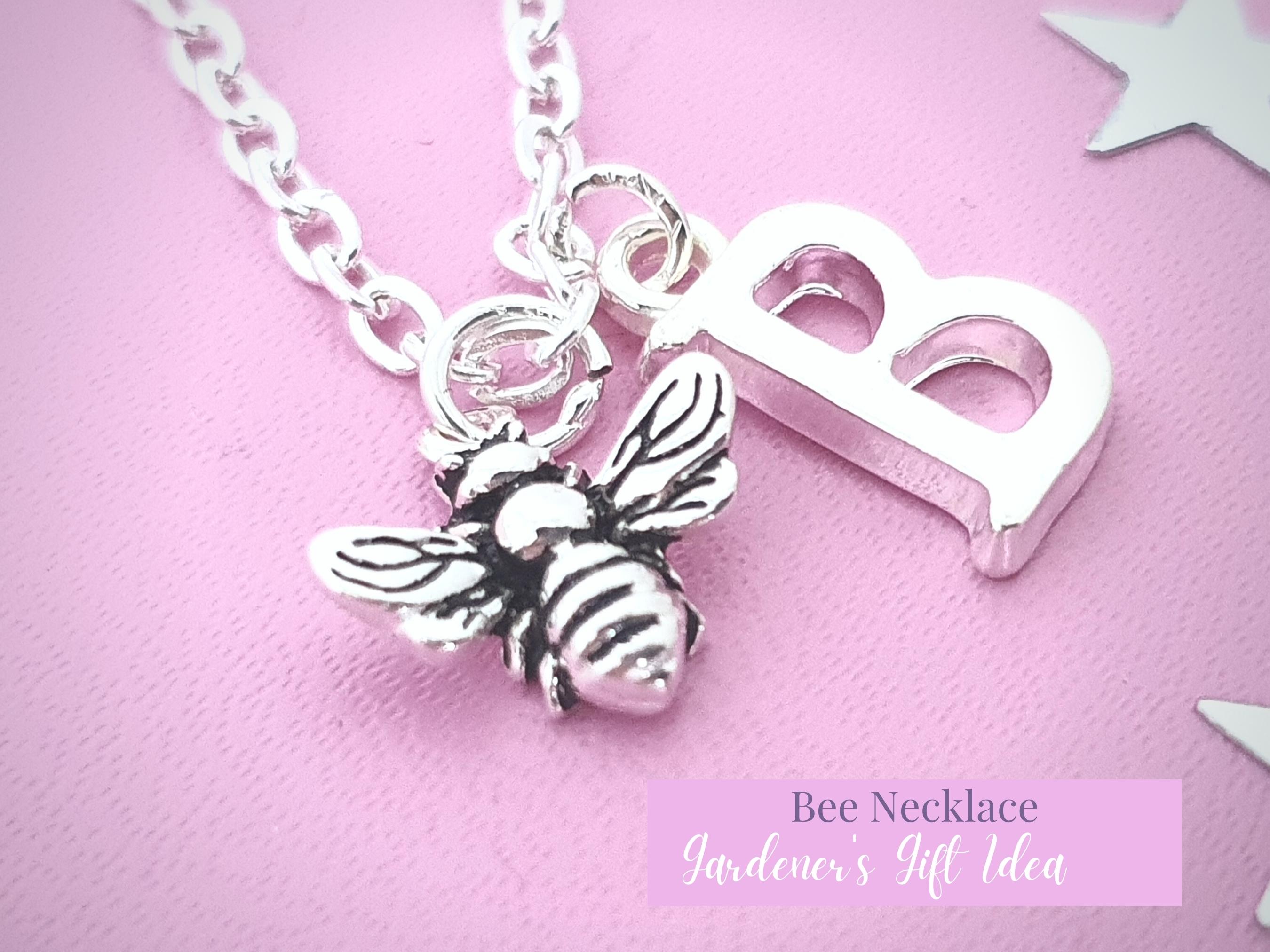Bee Necklace - Silver