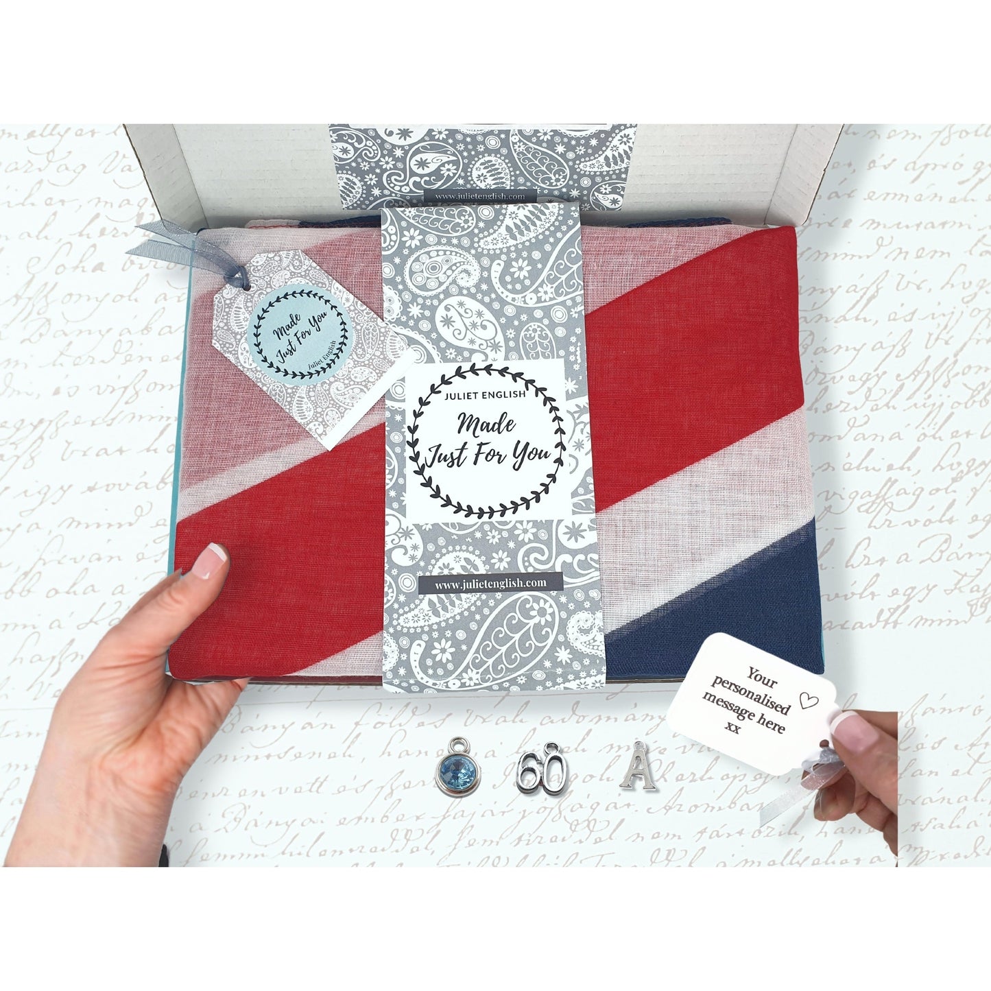 Union Jack Flag Scarf - Red, White & Blue