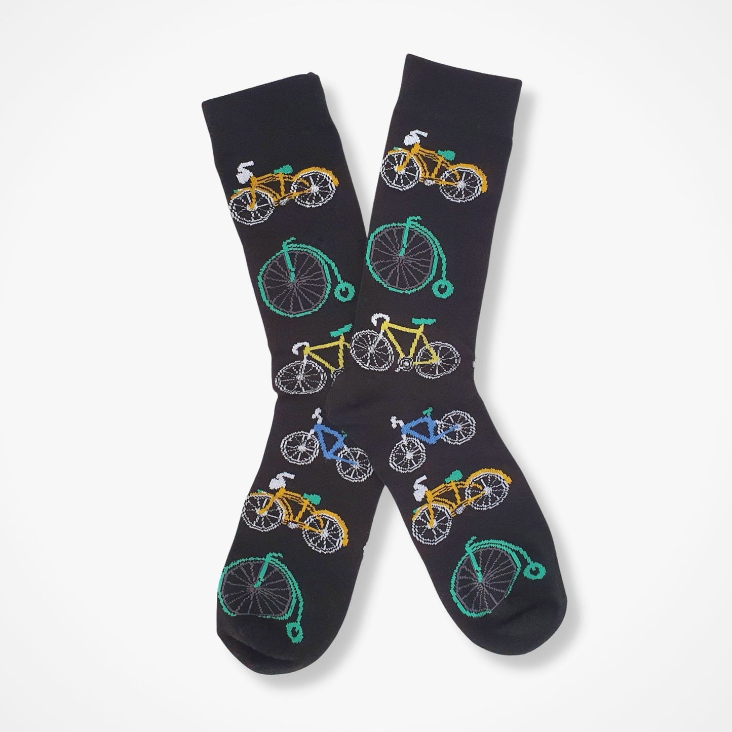 Penny Farthing Bicycle Socks - Black