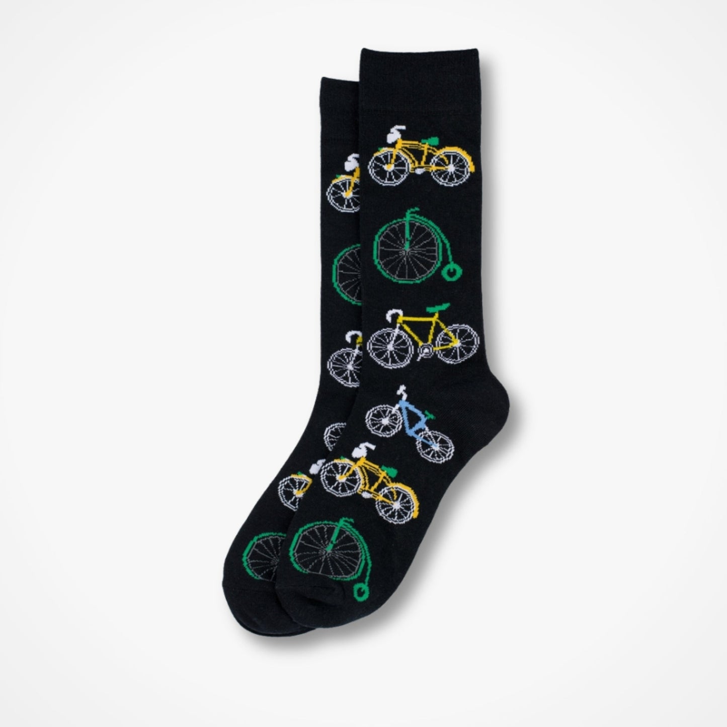 Penny Farthing Bicycle Socks - Black