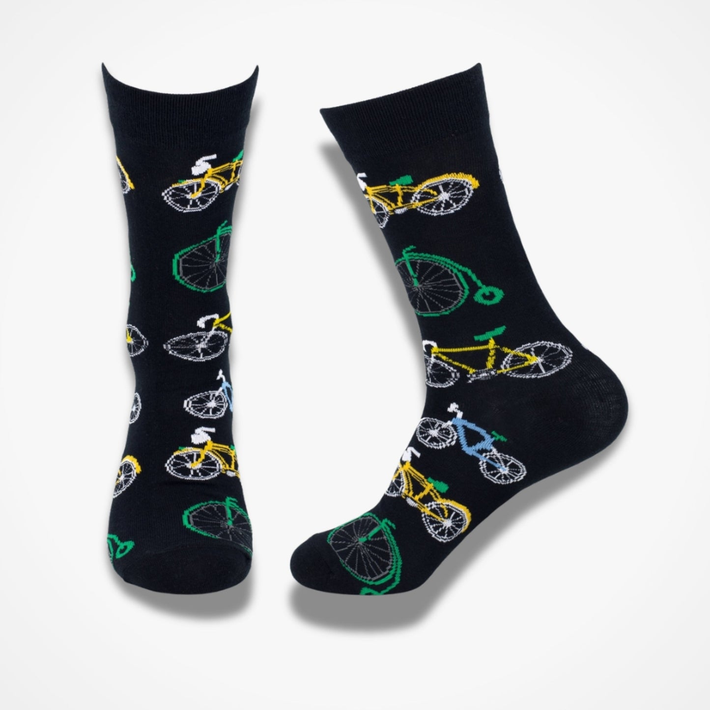 Penny Farthing Bicycle Socks - Black