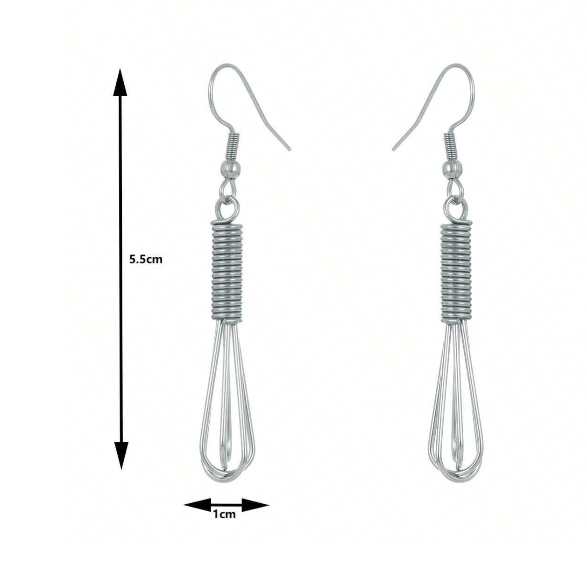 Whisk Earrings - Silver