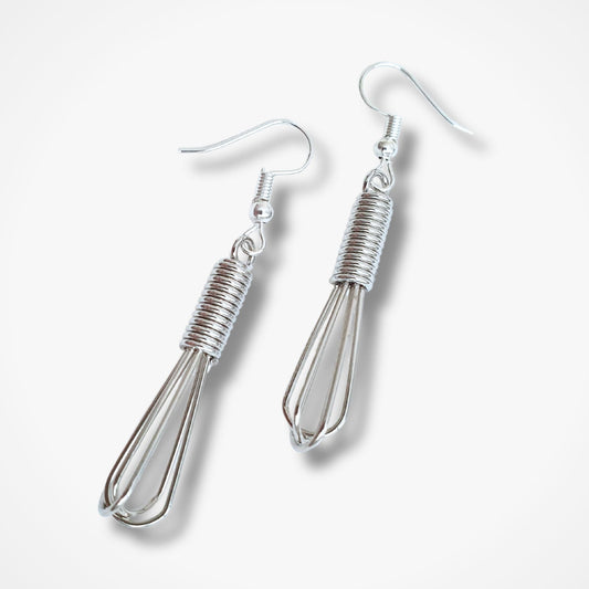 Whisk Earrings - Silver