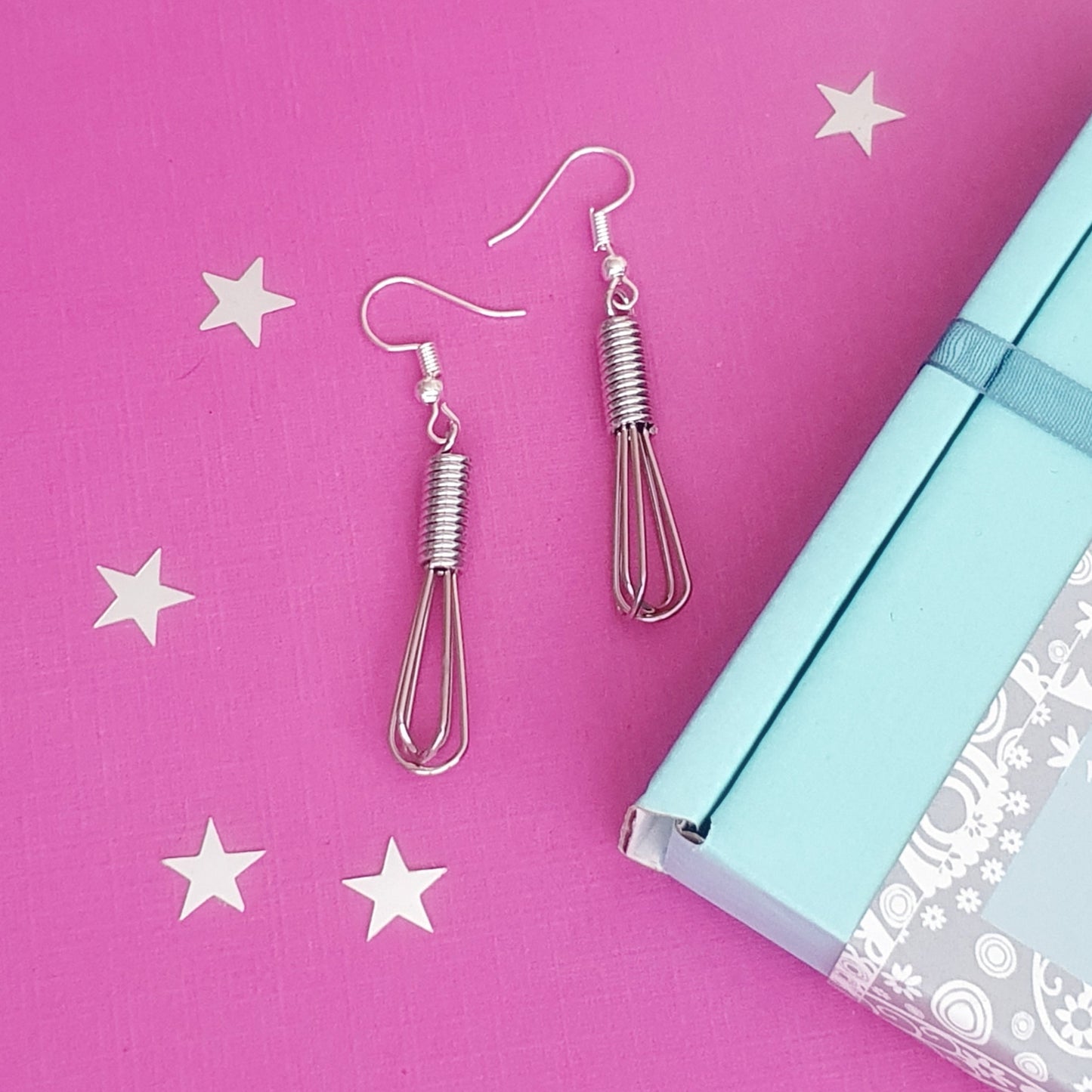 Whisk Earrings - Silver