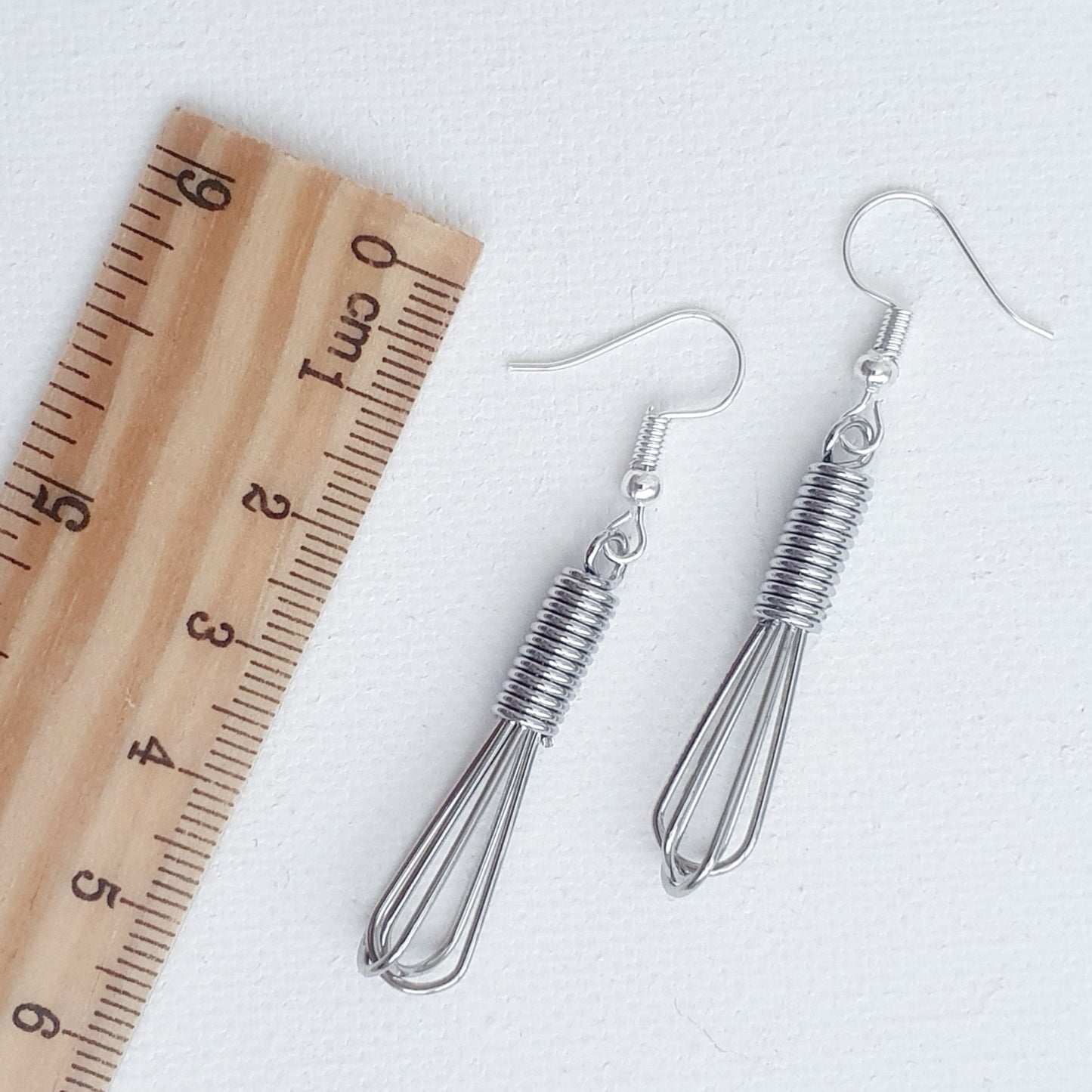 Whisk Earrings - Silver