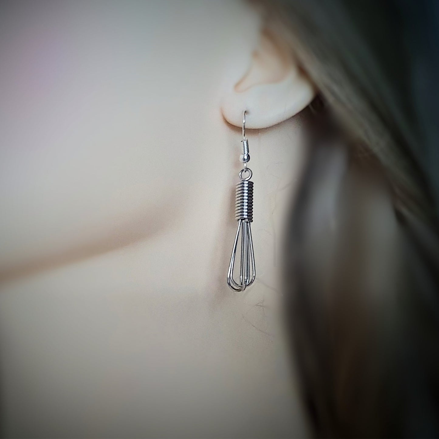 Whisk Earrings - Silver