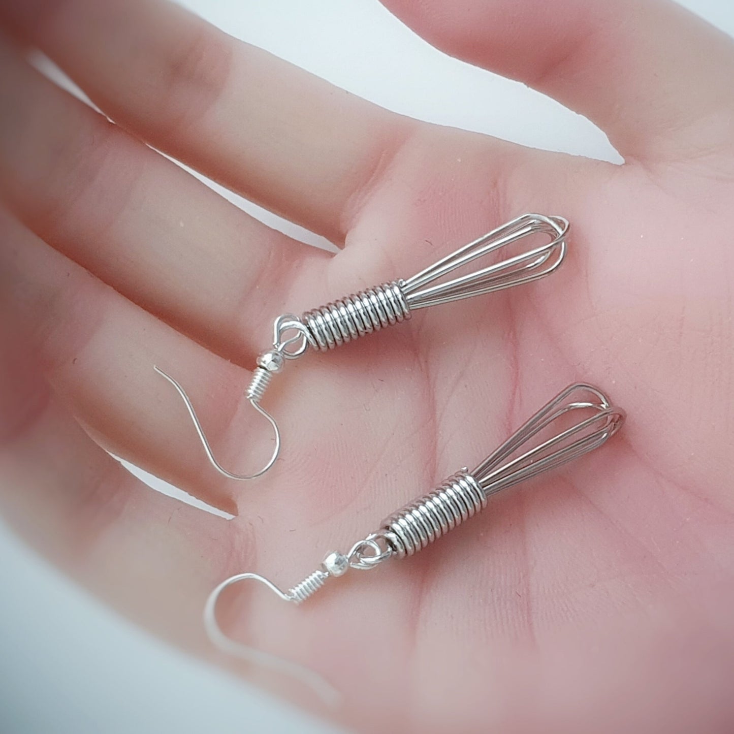 Whisk Earrings - Silver