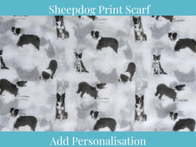 Load image into Gallery viewer, Border Collie Scarf - White
