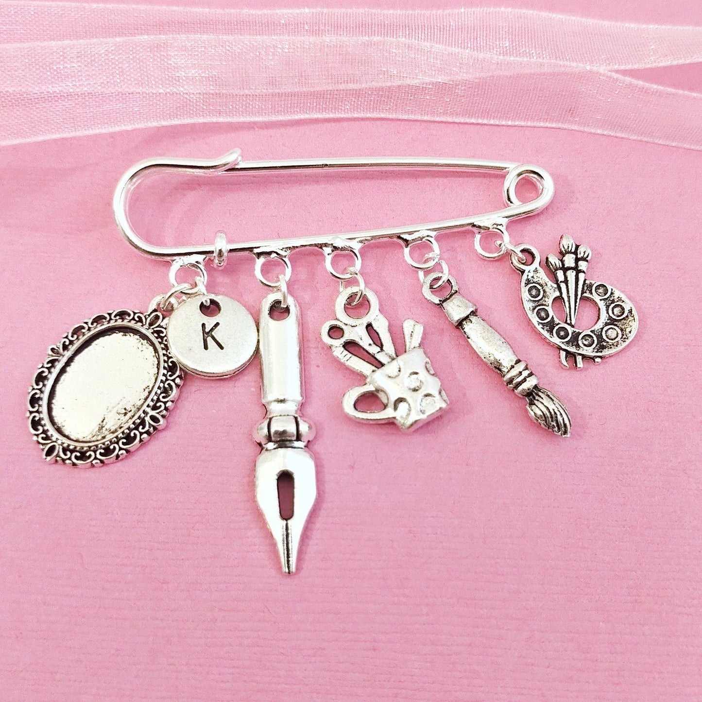 Artists Brooch Silver