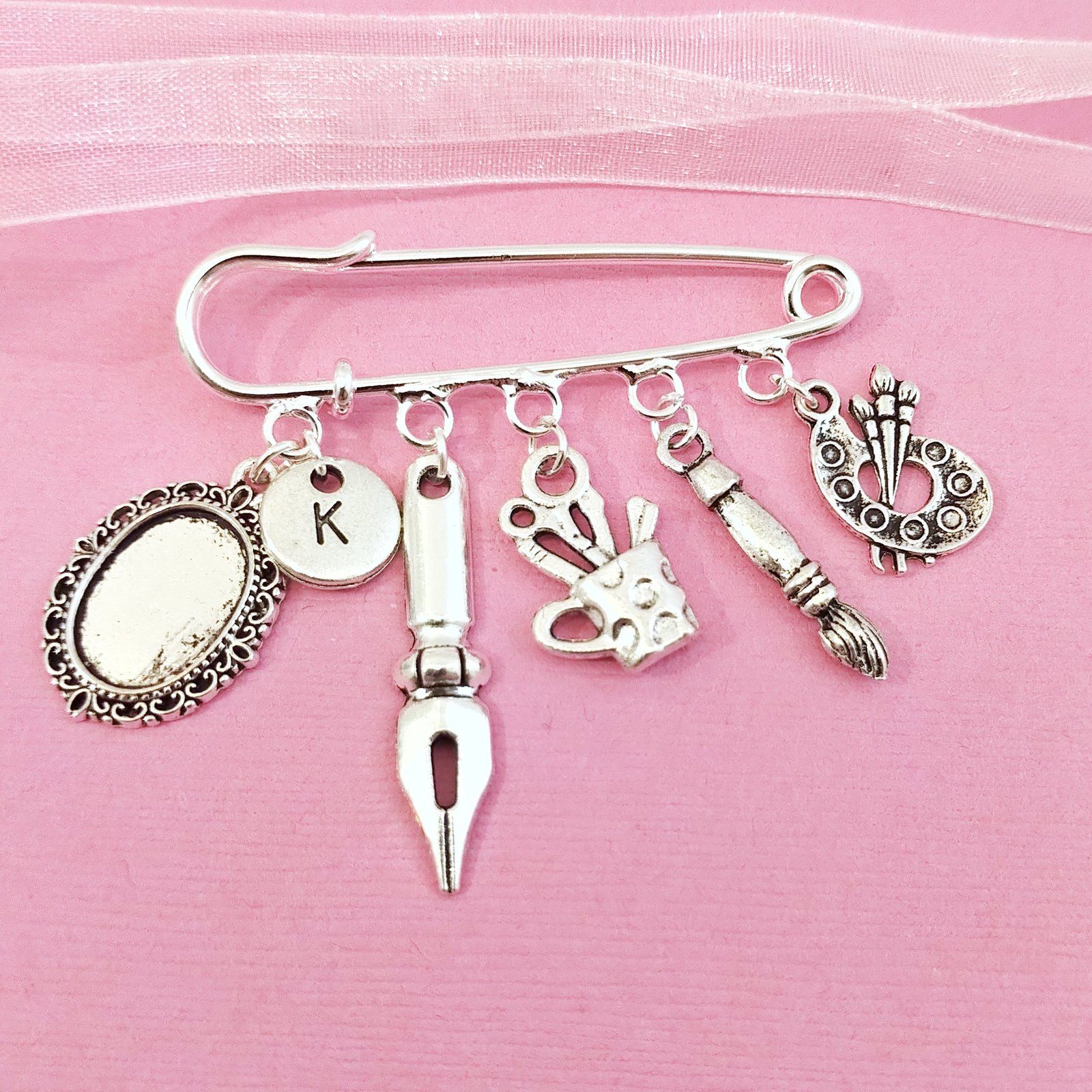 Artists Brooch Silver