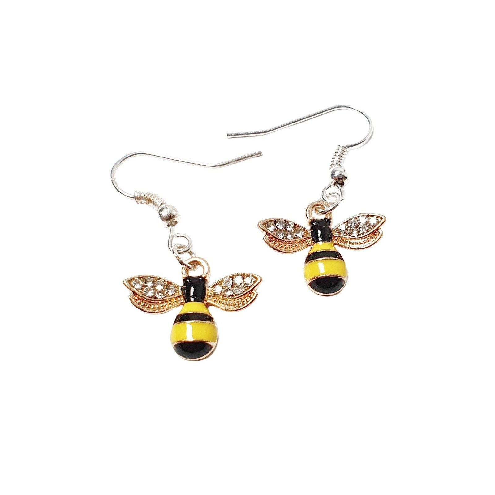 Bee Earrings Silver