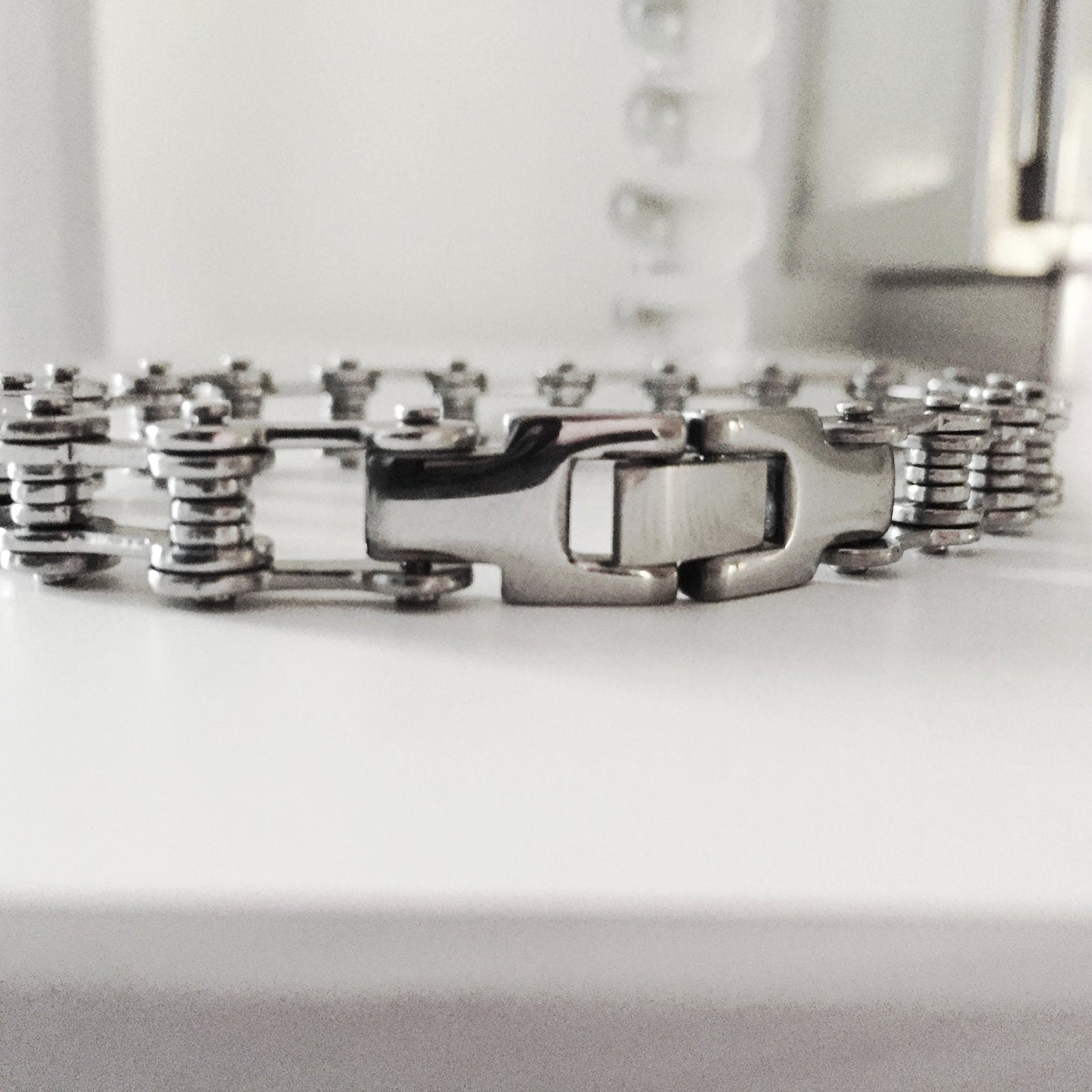 Bicycle Chain Bracelet Silver