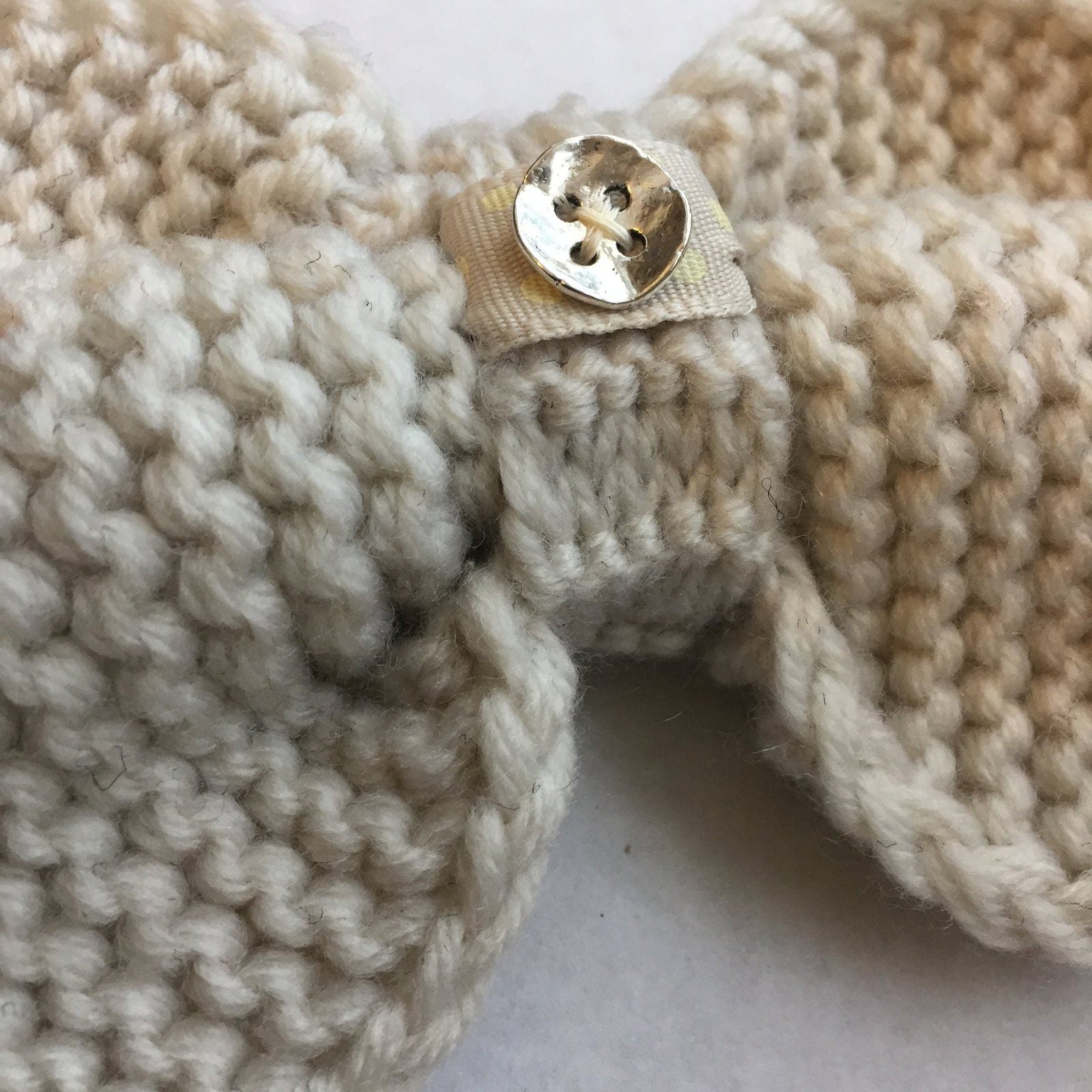 Big Bow Headband Cream