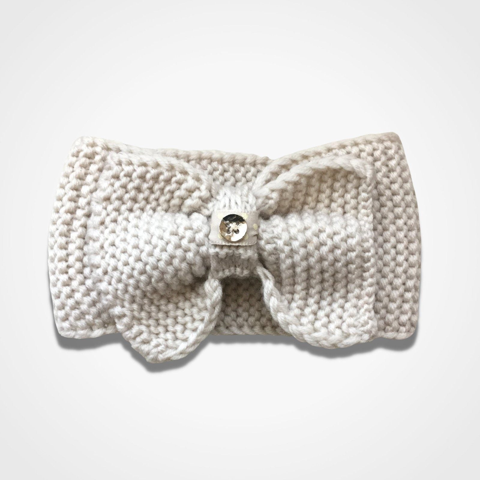 Big Bow Headband Cream