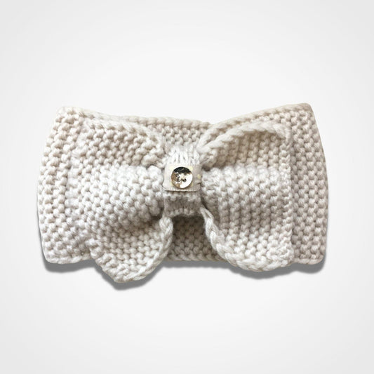 Big Bow Headband Cream