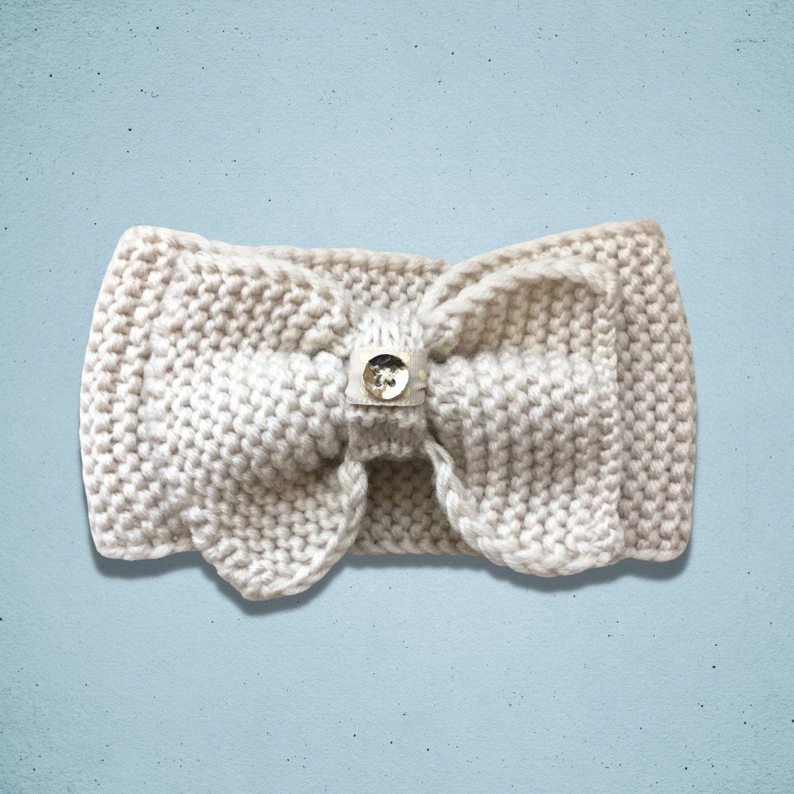 Big Bow Headband Cream