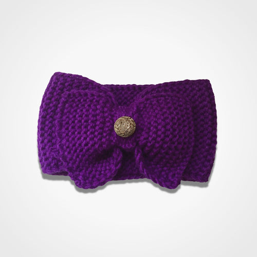 Big Bow Headband Purple