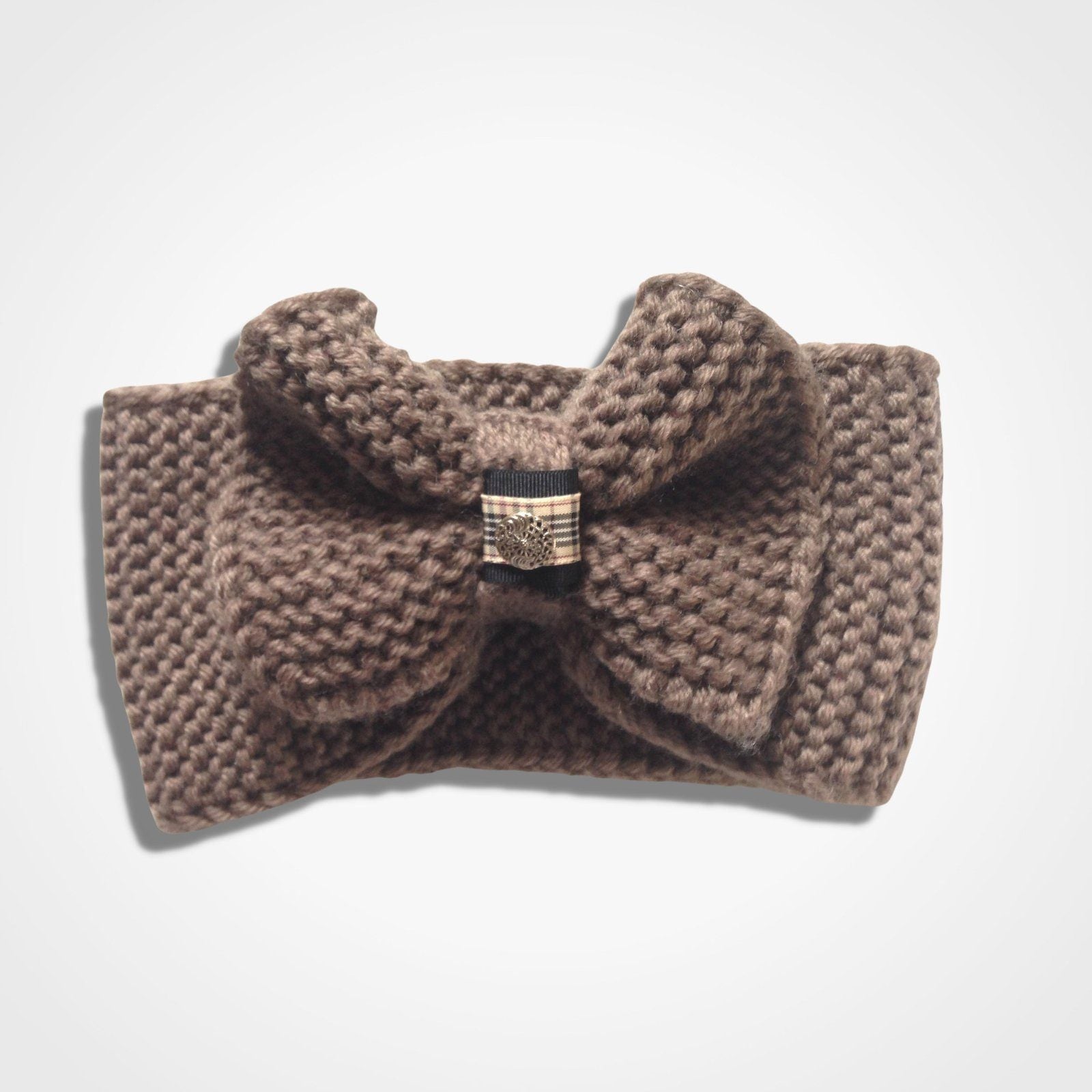Big Bow Headband Taupe