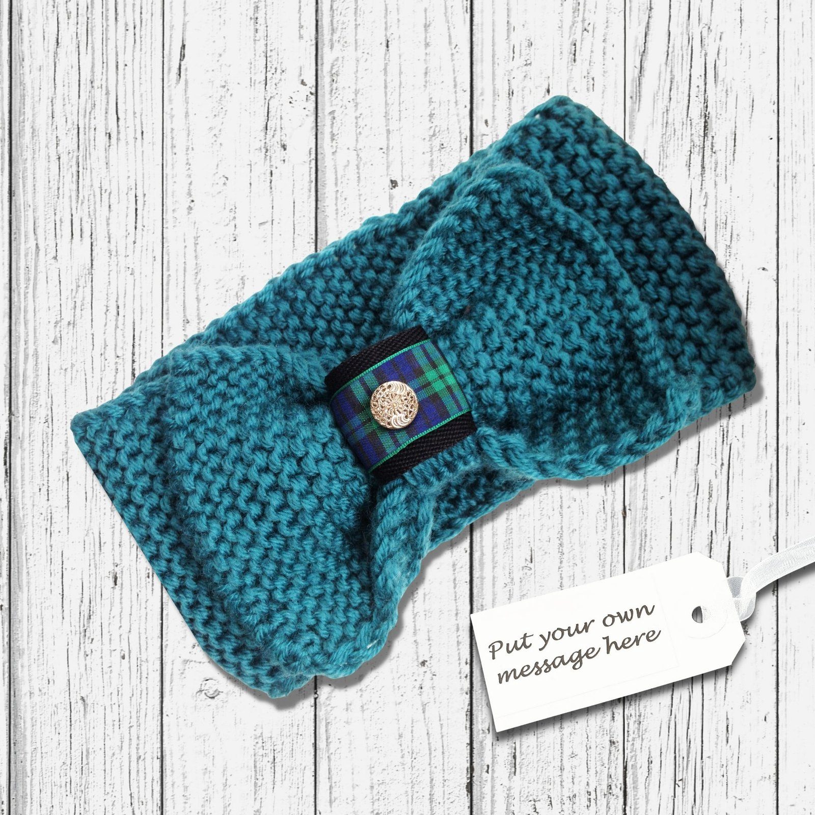 Big Bow Headband Teal
