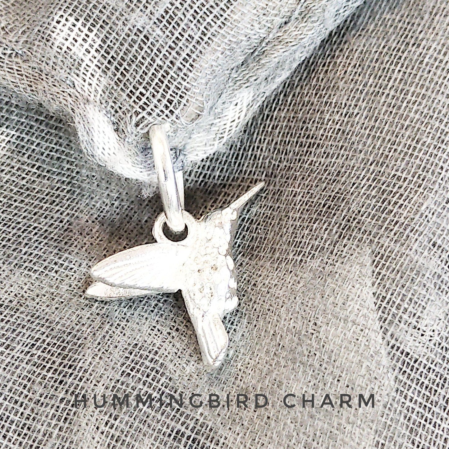 Bird Blossom Scarf Grey