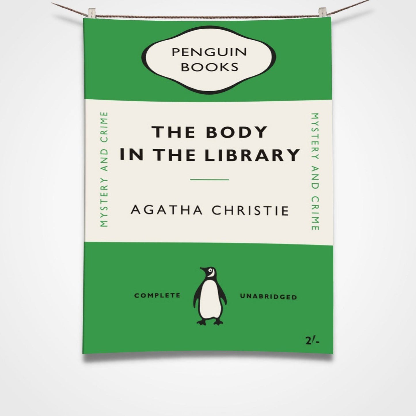 Body Library Tea Towel Green