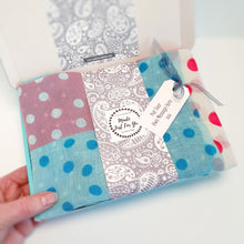 Load image into Gallery viewer, Polka Dot Patchwork Scarf
