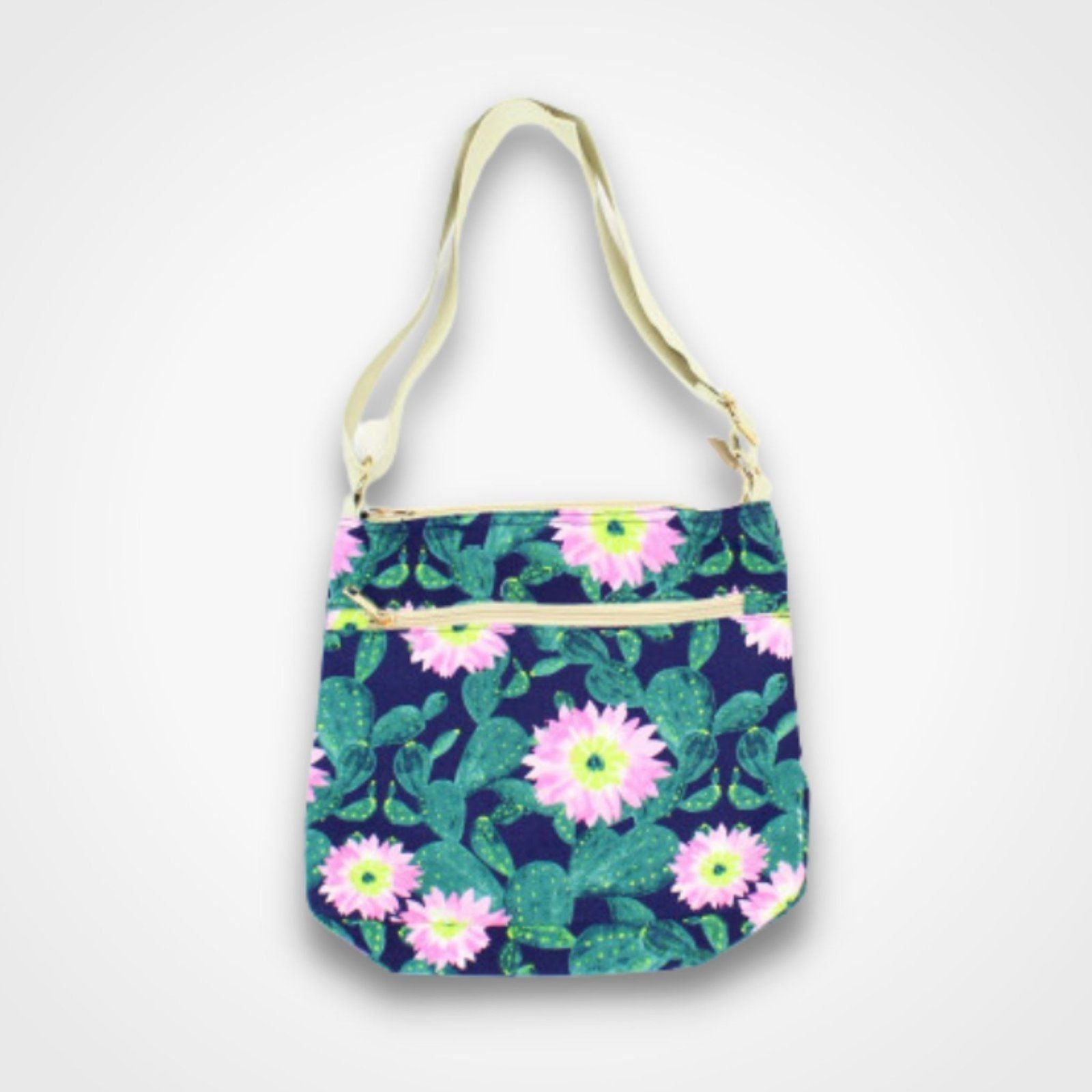 Cactus Cross Body Bag Blue Green