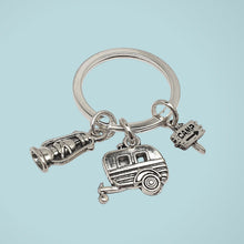 Load image into Gallery viewer, Campers Keyring Silver

