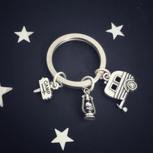 Load image into Gallery viewer, Campers Keyring Silver
