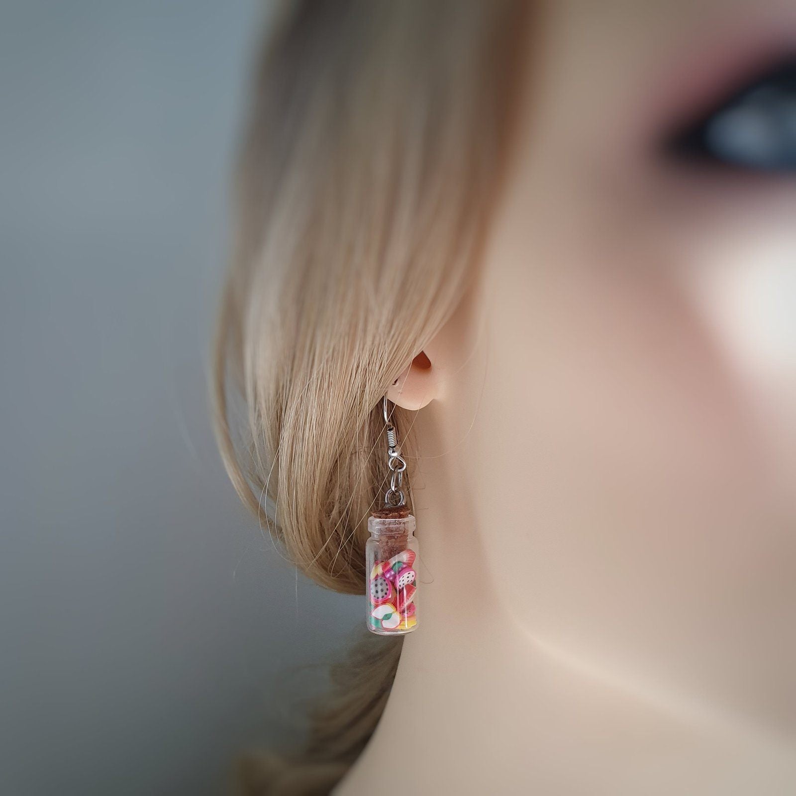 Candy Jar Earrings Silver