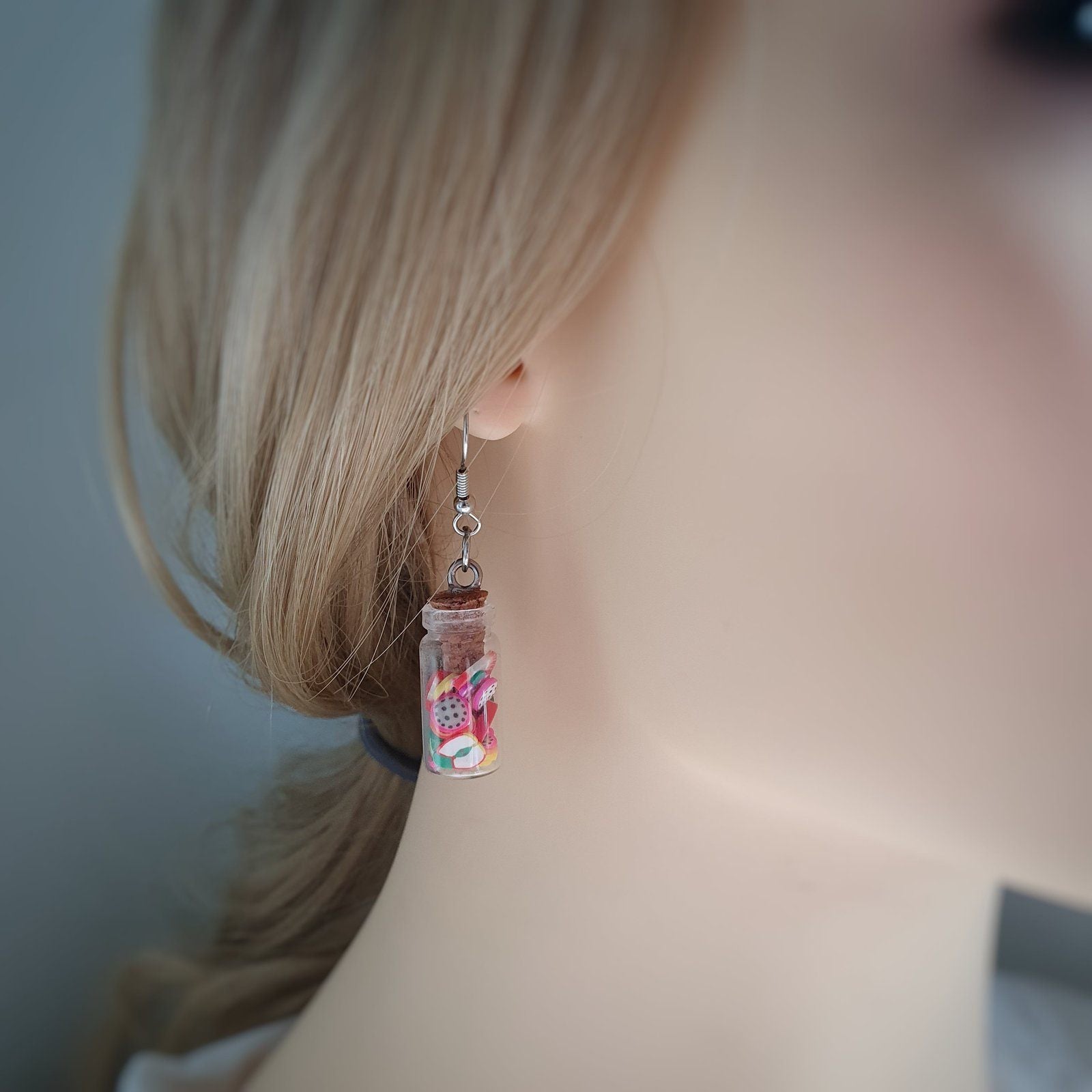 Candy Jar Earrings Silver