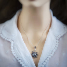 Load image into Gallery viewer, Celestial Sun Necklace Silver
