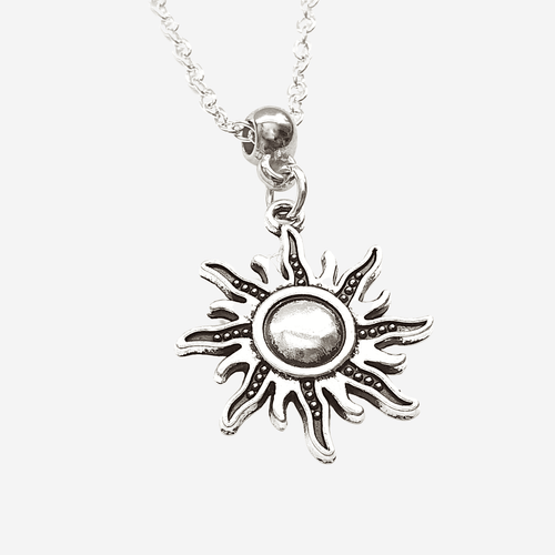 Celestial Sun Necklace Silver