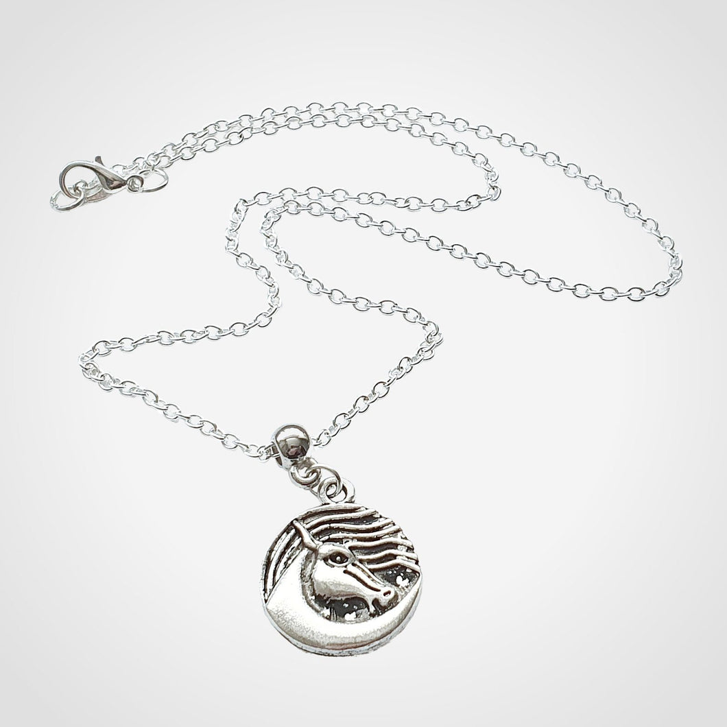 Celtic Horse Necklace Silver