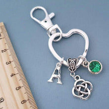 Load image into Gallery viewer, Celtic Infinity Knot Keyring Silver

