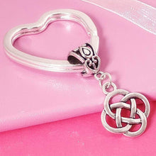 Load image into Gallery viewer, Celtic Infinity Knot Keyring Silver
