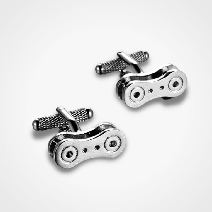 Chain Link Cufflinks Silver
