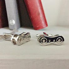 Load image into Gallery viewer, Chain Link Cufflinks Silver

