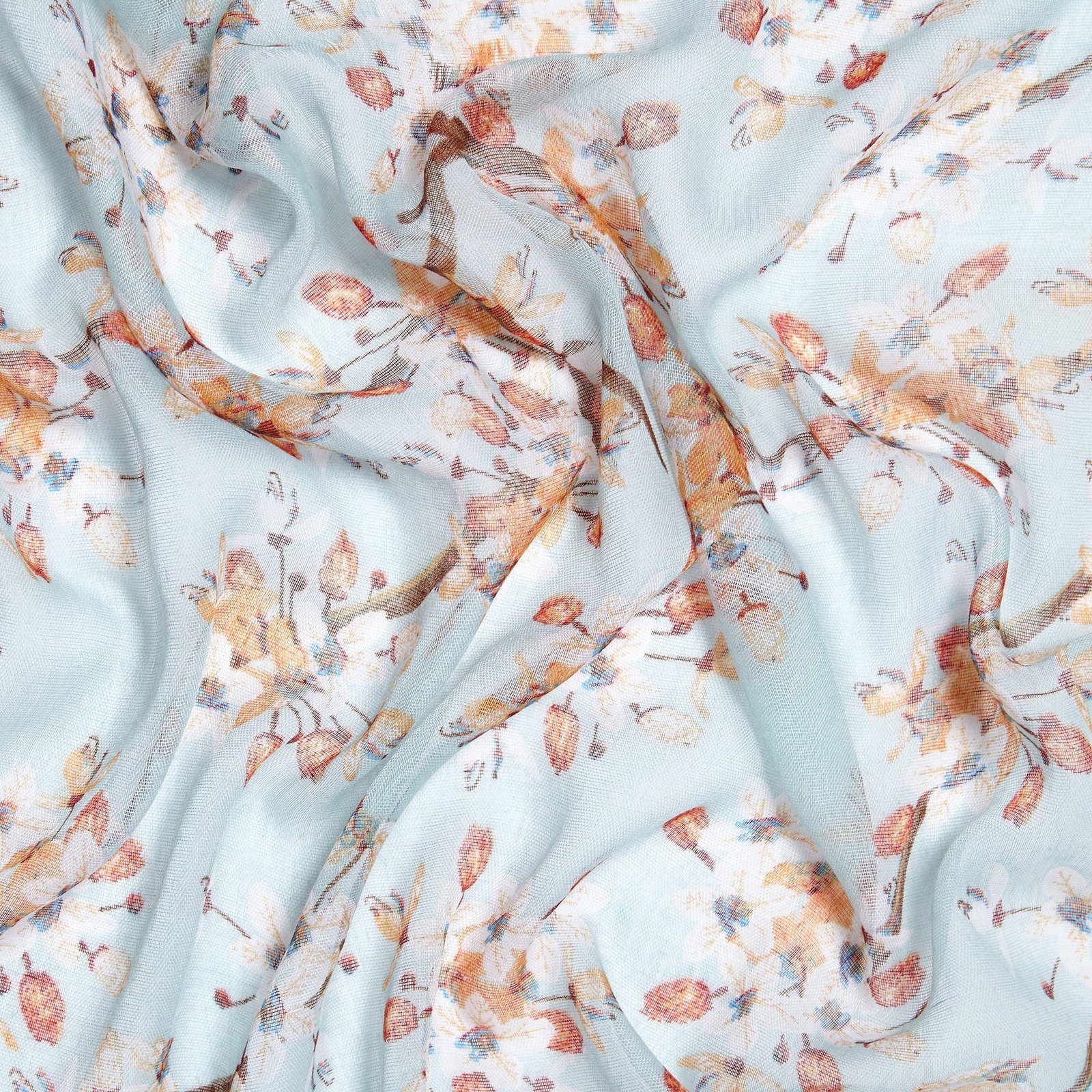 Cherry Blossom Scarf Green