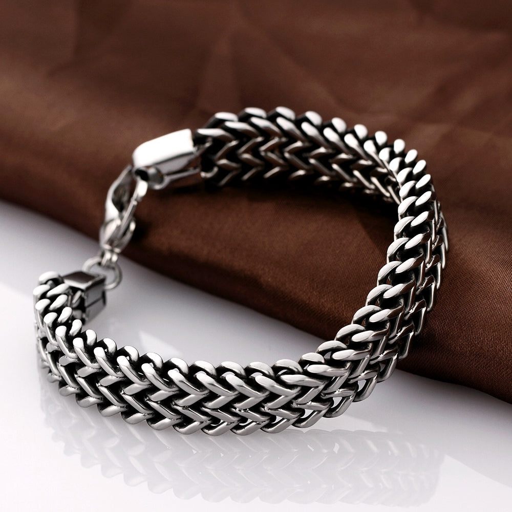 Chevron Bracelet Silver