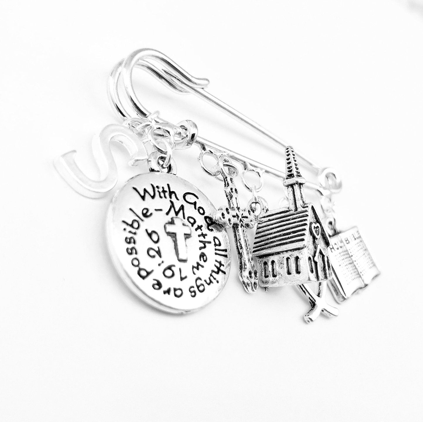 Christian Brooch Silver