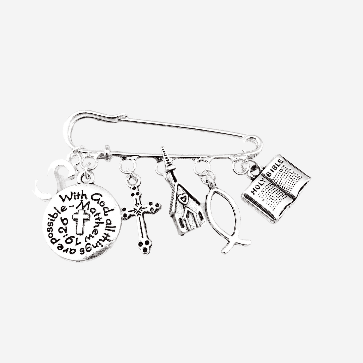 Christian Brooch Silver