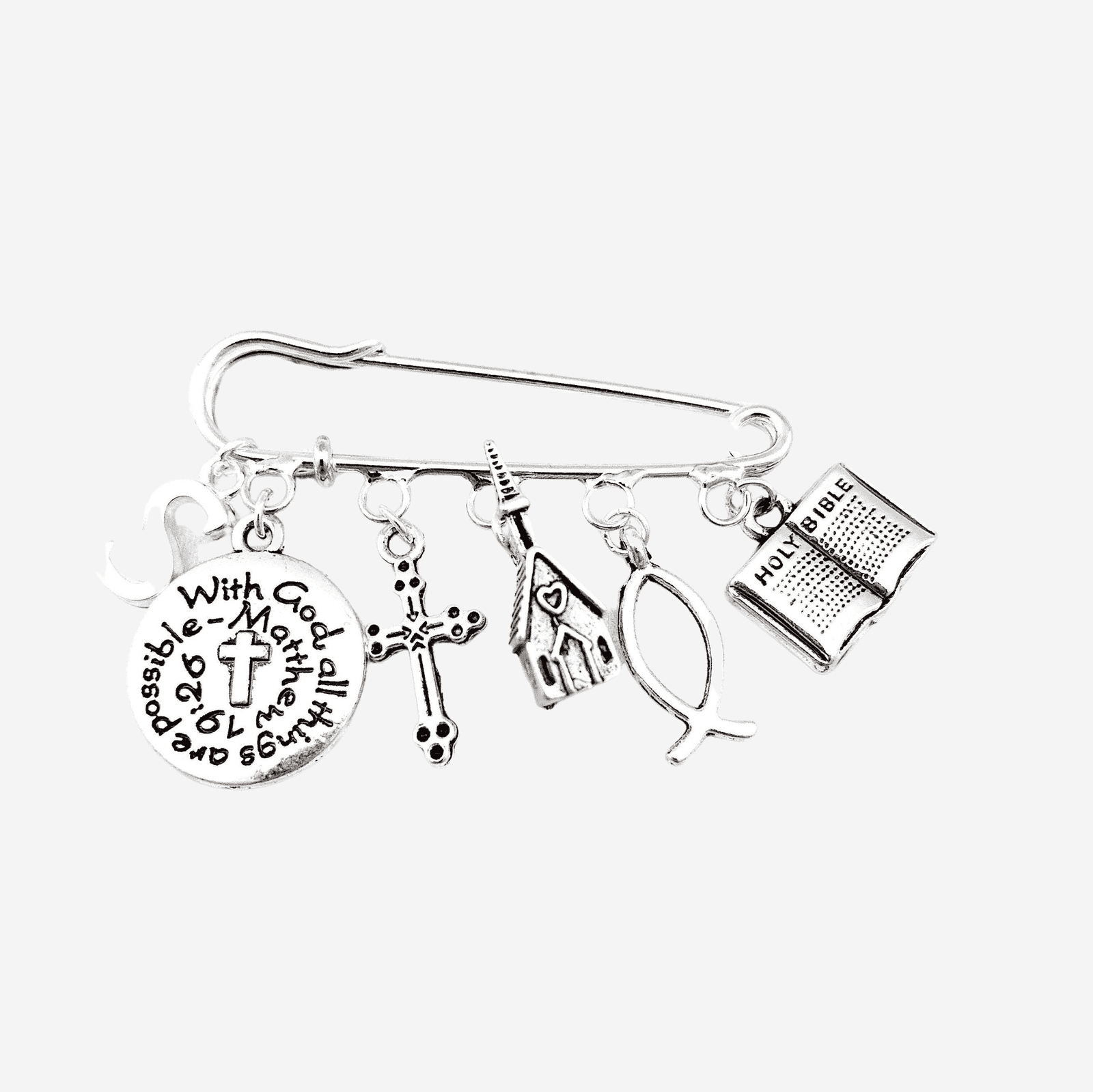 Christian Brooch Silver