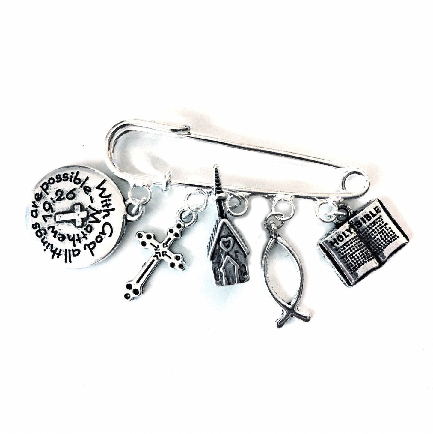 Christian Brooch Silver