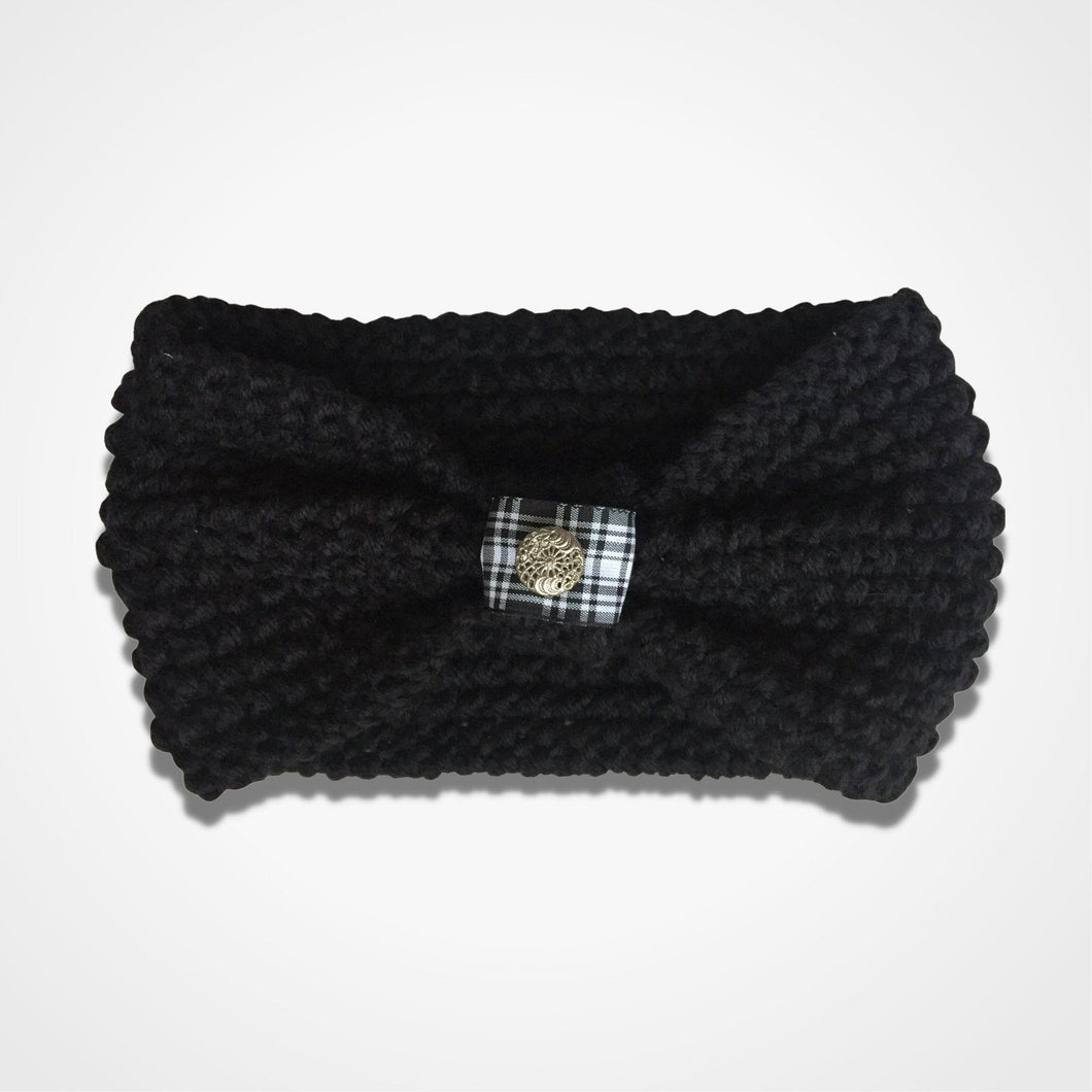 Crochet Headband Black